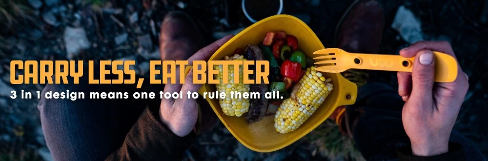 Pack 2 couverts UCO Utility Spork Pack 2 Couverts UCO Utility Spork -Survie en plein air couverts uco utility spork 2 pack with tether 02