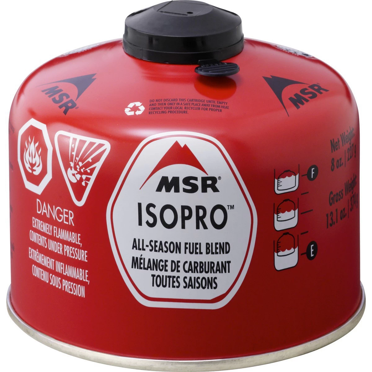 Cartouche de gaz Msr IsoPro 227 g Cartouche De Gaz Msr IsoPro 227 G -Survie en plein air msr isopro cartouche gaz 227g