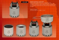 Titanium Wood Stove 8 Titanium Wood Stove -Survie en plein air rechaud bois titane