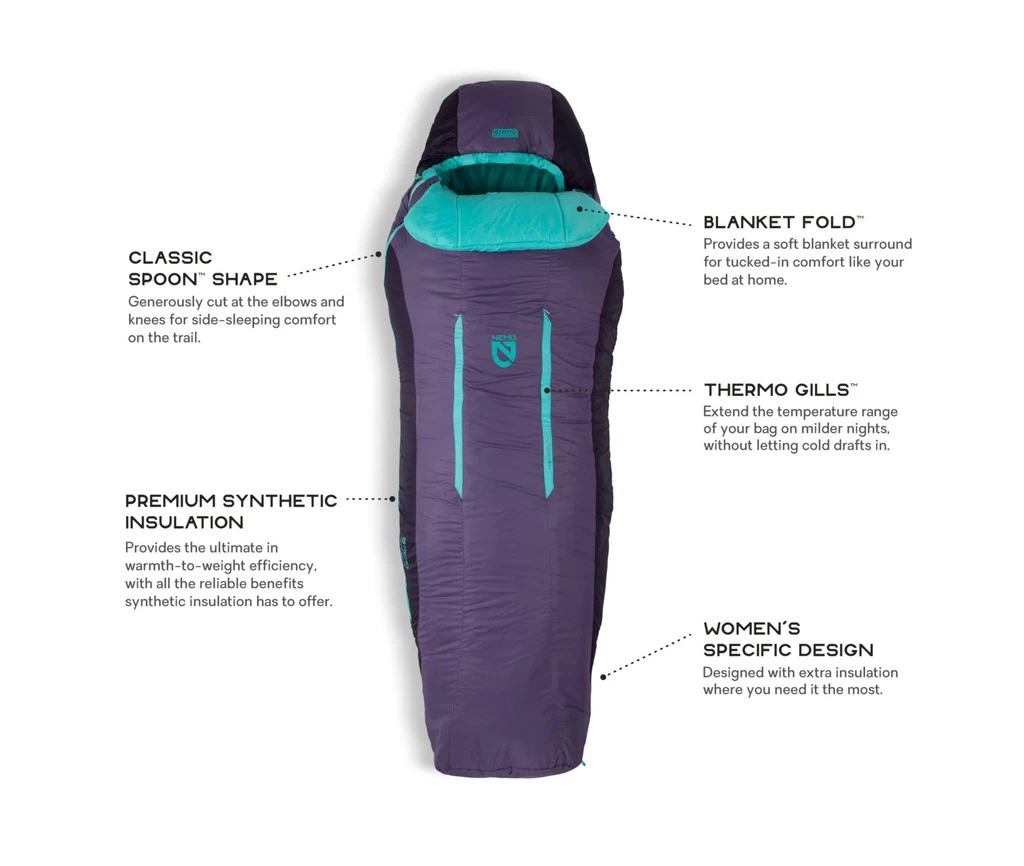 Nemo Forte Women’s 20 NEMO EQUIPMENT Nemo Forte Women’s 20 -Survie en plein air sac de couchage nemo forte women 20 03