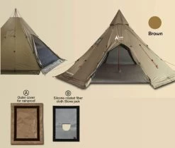 Luxe Outdoor Megahorn XL -Survie en plein air tipi luxe outdoor megahorn xl 05