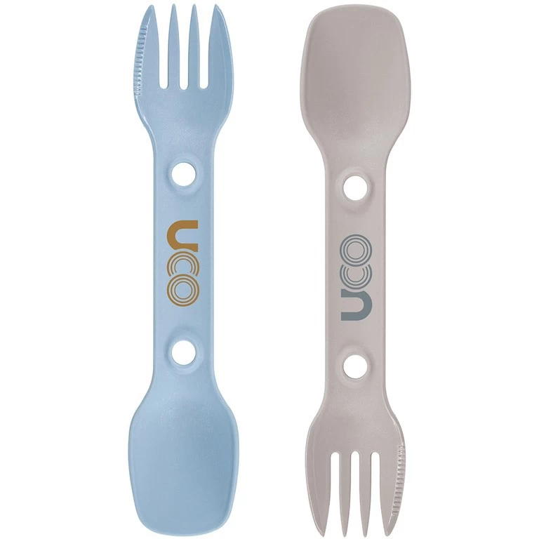 Pack 2 couverts UCO Utility Spork Pack 2 Couverts UCO Utility Spork -Survie en plein air uco utility spork bleu beige