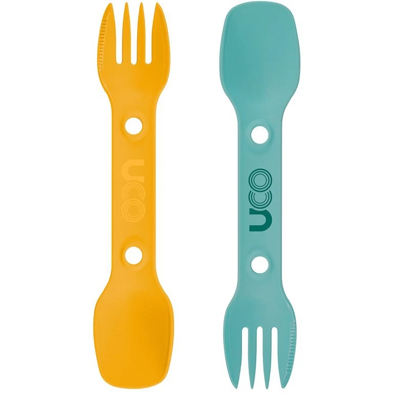 Pack 2 couverts UCO Utility Spork Pack 2 Couverts UCO Utility Spork -Survie en plein air uco utility spork bleu or