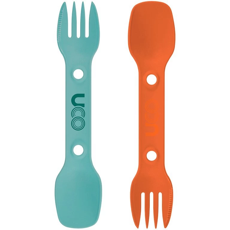 Pack 2 couverts UCO Utility Spork Pack 2 Couverts UCO Utility Spork -Survie en plein air uco utility spork turquoise orange